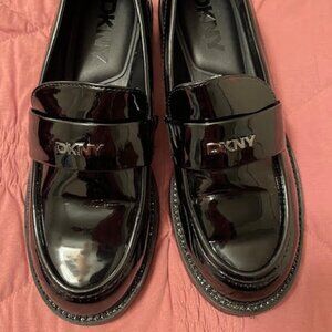 DKNY Black Patent Loafer